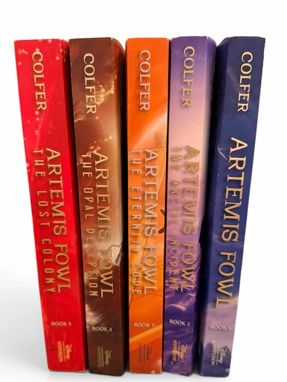 Disney • Hyperion ‘Artemis Fowl’ Books 1-5 Bundle | Eoin Colfer | Like New